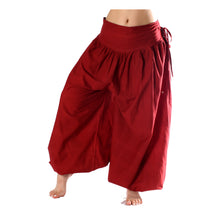 Cargar imagen en el visor de la galería, PANTALONES BOMBACHOS ALGODÓN  VINO
