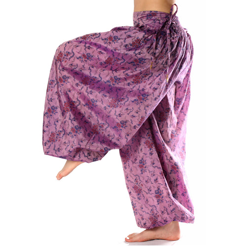 BOMBACHO PANTALÓN AMPLIO SARI SEDA TORNASOL VINTAGE S10