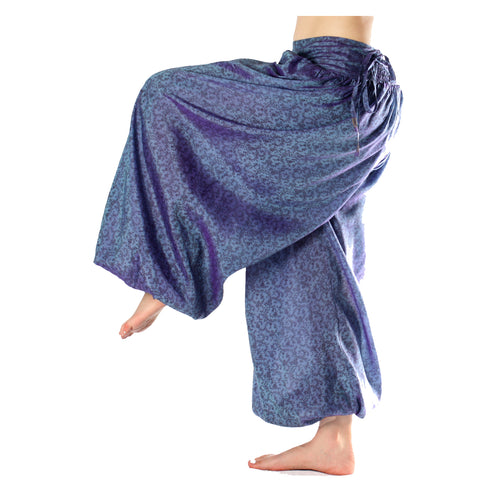 BOMBACHO PANTALÓN AMPLIO SARI SEDA TORNASOL VINTAGE S1