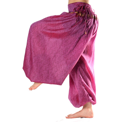 BOMBACHO PANTALÓN AMPLIO SARI SEDA TORNASOL VINTAGE S3