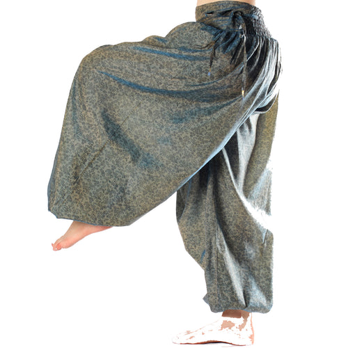 BOMBACHO PANTALÓN AMPLIO SARI SEDA TORNASOL VINTAGE S6