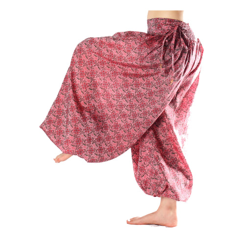 BOMBACHO PANTALÓN AMPLIO SARI SEDA TORNASOL VINTAGE S9