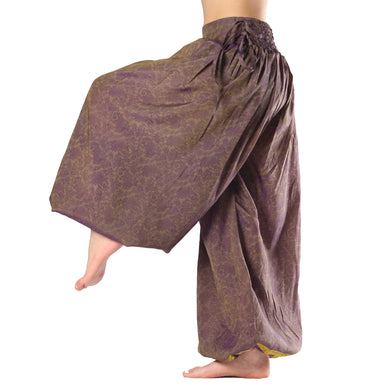 BOMBACHO PANTALÓN AMPLIO SARI SEDA TORNASOL VINTAGE F11