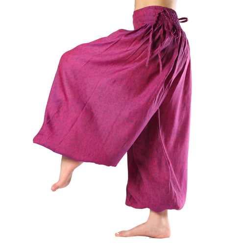 BOMBACHO PANTALÓN AMPLIO SARI SEDA TORNASOL VINTAGE F14