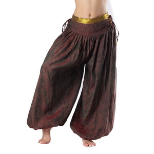 BOMBACHO PANTALÓN AMPLIO SARI SEDA TORNASOL VINTAGE F18
