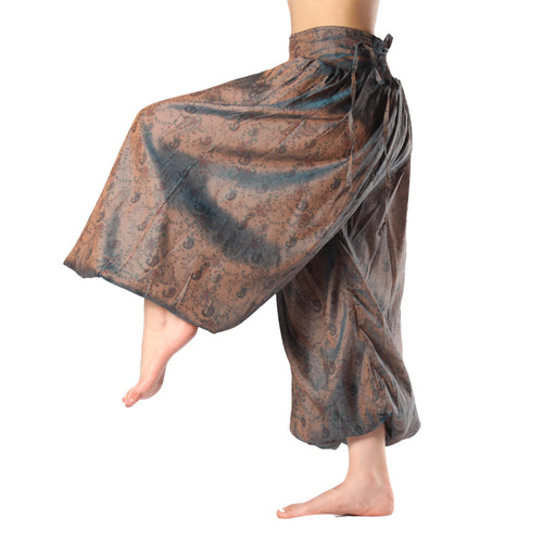 BOMBACHO PANTALÓN AMPLIO SARI SEDA TORNASOL VINTAGE F30