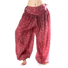Cargar imagen en el visor de la galería, BOMBACHO PANTALÓN AMPLIO SARI SEDA TORNASOL VINTAGE O5