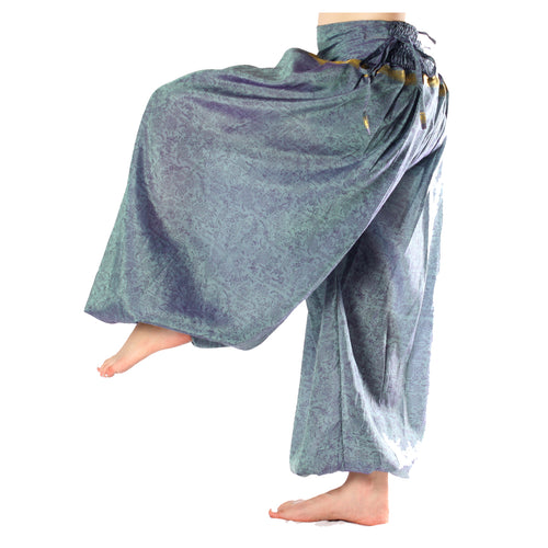 BOMBACHO PANTALÓN AMPLIO SARI SEDA TORNASOL VINTAGE O1