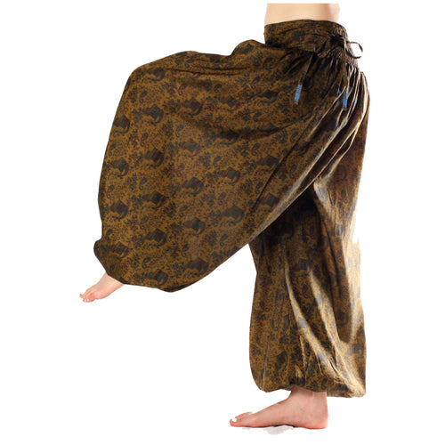 BOMBACHO PANTALÓN AMPLIO SARI SEDA TORNASOL VINTAGE O6