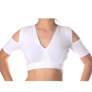 CHOLI HOYO EN HOMBRO BLANCO
