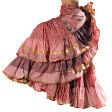 Cargar imagen en el visor de la galería, FALDA SARI 25YD SARI SEDA TORNASOL F01 (99 cm)