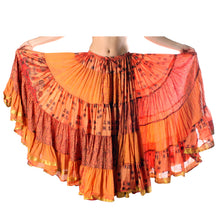Cargar imagen en el visor de la galería, FALDA SARI 25YD SARI SEDA TORNASOL F04 (98 cm)