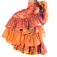 Cargar imagen en el visor de la galería, FALDA SARI 25YD SARI SEDA TORNASOL F04 (98 cm)