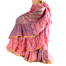 Cargar imagen en el visor de la galería, FALDA SARI 25YD SARI SEDA TORNASOL F06 (107 cm)