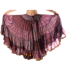 Cargar imagen en el visor de la galería, FALDA SARI 25YD SARI SEDA TORNASOL F07 (105 cm)