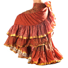 Cargar imagen en el visor de la galería, FALDA SARI 25YD SARI SEDA TORNASOL F12 (105 cm)