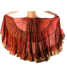 Cargar imagen en el visor de la galería, FALDA SARI 25YD SARI SEDA TORNASOL F12 (105 cm)