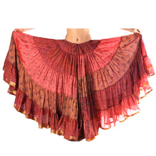 Cargar imagen en el visor de la galería, FALDA SARI 25YD SARI SEDA TORNASOL F16 (100 cm)