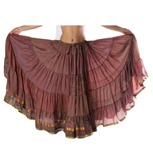 Cargar imagen en el visor de la galería, FALDA SARI 25YD SARI SEDA TORNASOL FSF17 (100 cm)