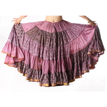 Cargar imagen en el visor de la galería, FALDA SARI 25YD SARI SEDA TORNASOL J16