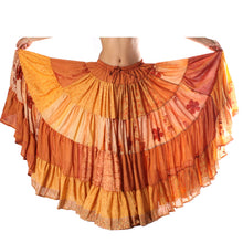 Cargar imagen en el visor de la galería, FALDA 25YD DE SARI VINTAGE  NÓMADA F4 (104cm)