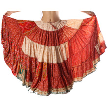 Cargar imagen en el visor de la galería, FALDA 25YD DE SARI VINTAGE  NÓMADA F6 (109cm)