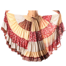 Cargar imagen en el visor de la galería, FALDA 25YD DE SARI VINTAGE  NÓMADA F8 (103cm)