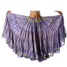 Cargar imagen en el visor de la galería, FALDA 25YD DE SARI VINTAGE  NÓMADA F9 (108cm)