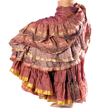 Cargar imagen en el visor de la galería, FALDA SARI 25YD SARI SEDA TORNASOL O61 (93 cm)