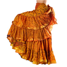Cargar imagen en el visor de la galería, FALDA SARI 25YD SARI SEDA TORNASOL O4