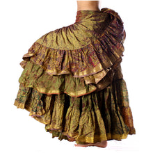 Cargar imagen en el visor de la galería, FALDA SARI 25YD SARI SEDA TORNASOL O8