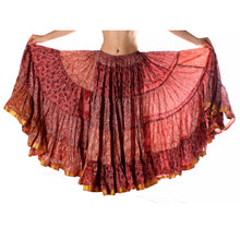 Cargar imagen en el visor de la galería, FALDA SARI 25YD SARI SEDA TORNASOL FSO9 (100 cm)