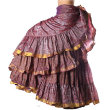 Cargar imagen en el visor de la galería, FALDA SARI 25YD SARI SEDA TORNASOL FSS01 (100 cm)