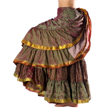 Cargar imagen en el visor de la galería, FALDA SARI 25YD SARI SEDA TORNASOL S08 (95 cm)