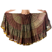 Cargar imagen en el visor de la galería, FALDA SARI 25YD SARI SEDA TORNASOL S08 (95 cm)