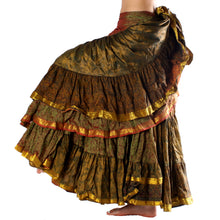 Cargar imagen en el visor de la galería, FALDA SARI 25YD SARI SEDA TORNASOL FSS02 (95 cm)