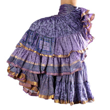 Cargar imagen en el visor de la galería, FALDA SARI 25YD SARI SEDA TORNASOL FSS03 (100 cm)