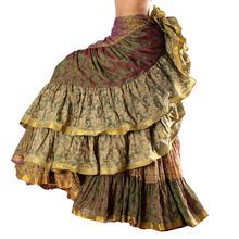 Cargar imagen en el visor de la galería, FALDA SARI 25YD SARI SEDA TORNASOL FSS05 (103 cm)