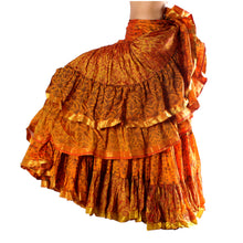 Cargar imagen en el visor de la galería, FALDA SARI 25YD SARI SEDA TORNASOL FSS09 (97 cm)