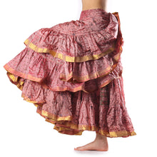 Cargar imagen en el visor de la galería, FALDA SARI 25YD SARI SEDA TORNASOL F14