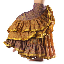 Cargar imagen en el visor de la galería, FALDA SARI 25YD SARI SEDA TORNASOL F09 (95 cm)