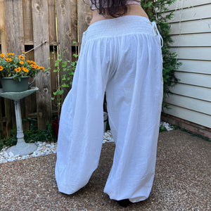PANTALONES BOMBACHOS ALGODÓN  BLANCO