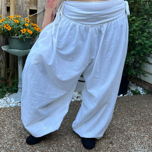 PANTALONES BOMBACHOS ALGODÓN  BLANCO