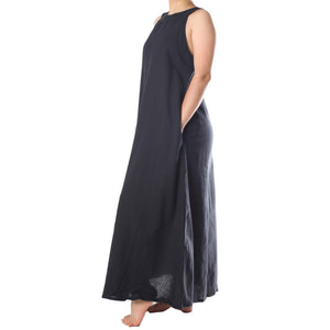 VESTIDO DE ALGODÓN  (NEGRO)