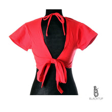 Cargar imagen en el visor de la galería, CHOLI TRADICIONAL ROJO